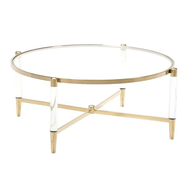 Кофейный стол Existential Coffee Table Золотой Прозрачный Кофейный стол Existential Coffee Table Золотой Прозрачный в Рязани | Loft Concept