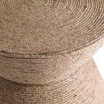 Приставной стол с отделкой из джута Juti D30 см варинант исполнения - 4 | Loft Concept в Рязани