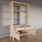 Стеллаж Primo с ящиками Светлый дуб  варинант исполнения - 7 | Loft Concept в Рязани