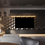 Гипсовая 3D панель с принтографией PM-107 варинант исполнения - 1 | Loft Concept в Рязани