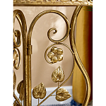 Столик приставной золотистый с орнаментом на столешнице Tanzania варинант исполнения - 6 | Loft Concept в Рязани