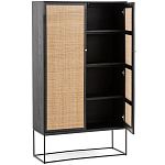 Шкаф с 2-мя дверцами из ротанга ручной работы Fuse Wicker Furniture варинант исполнения - 3 | Loft Concept в Рязани