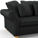 Мебельная ткань Шенилл черный цвет 138 см T4-35 варинант исполнения - 7 | Loft Concept в Рязани