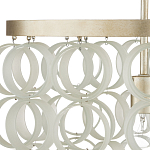 Потолочный светильник с каскадом из круглых декоративных колец Waterfall from the Rings варинант исполнения - 1 | Loft Concept в Рязани