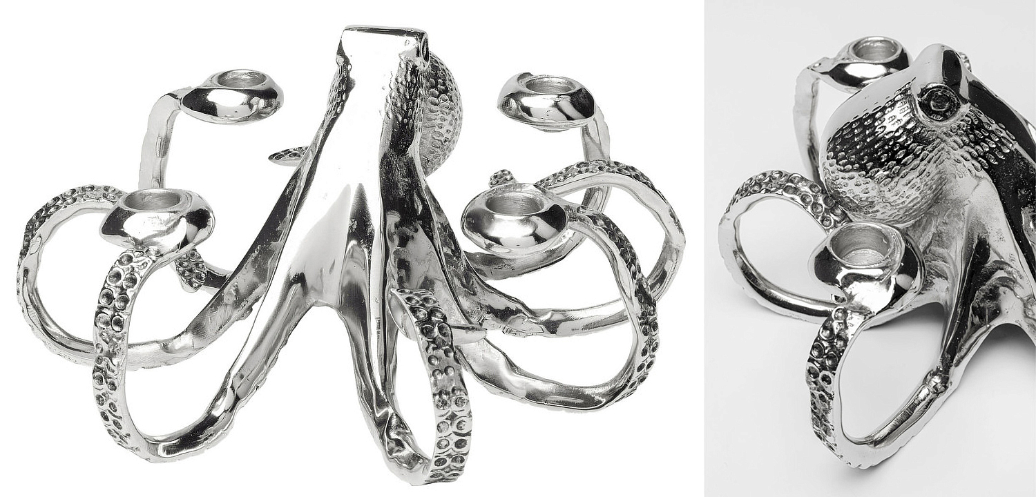 Подсвечник Chrome Octopus Подсвечник Chrome Octopus - Loft-Concept в Рязани