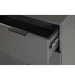 Комод цвета графит с 3-мя ящиками Strict Lines  варинант исполнения - 6 | Loft Concept в Рязани