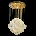 Люстра с овальными подвесками из натурального камня Spatial Composition варинант исполнения - 6 | Loft Concept в Рязани