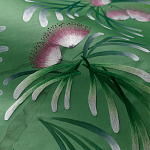 Обои ручная роспись Silk Tree Colourway SC-92 on Emerald Green dyed silk варинант исполнения - 3 | Loft Concept в Рязани