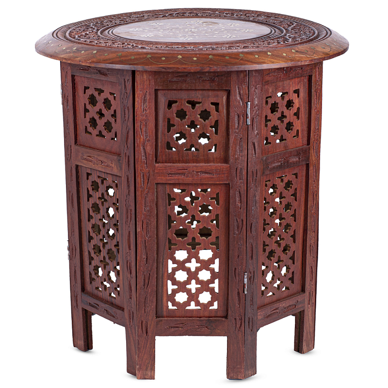 Столик Indian inlay Table Коричневый Столик Indian inlay Table Коричневый в Рязани | Loft Concept