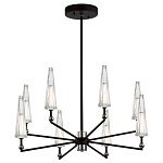 Люстра с прозрачными плафонами из стекла Umbrella варинант исполнения - 2 | Loft Concept в Рязани