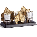 Подсвечник Cozy Light с декором кленовыми листьями варинант исполнения - 1 | Loft Concept в Рязани