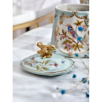 Шкатулка голубого цвета с рисунком и состаренным эффектом Eden Garden варинант исполнения - 8 | Loft Concept в Рязани