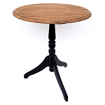 Стол кофейный круглый из массива березы в стиле прованс Vintage варинант исполнения - 2 | Loft Concept в Рязани