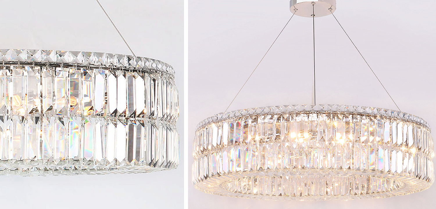 Люстра Darleen Crystal Nickel Chandelier 17 Люстра Darleen Crystal Nickel Chandelier 17 - Loft-Concept в Рязани