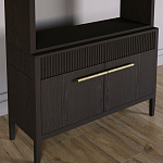 Стеллаж Primo с ящиками Темный орех варинант исполнения - 3 | Loft Concept в Рязани