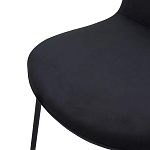 Стул черный с обивкой из велюра Black Archie Chair варинант исполнения - 5 | Loft Concept в Рязани
