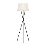 Торшер на трех тонких перекрещенных ножках с белым конусным абажуром из льна Feiss варинант исполнения - 1 | Loft Concept в Рязани