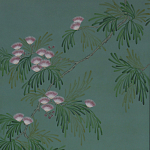 Обои ручная роспись Silk Tree Blossom on Sung Green Williamsburg варинант исполнения - 1 | Loft Concept в Рязани