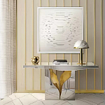 Консоль прямоугольная с основанием в виде расколотого камня Lapiaz варинант исполнения - 1 | Loft Concept в Рязани