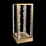 Настольная лампа прямоугольная с декоративными элементами в виде кристаллов Smooth Shine варинант исполнения - 2 | Loft Concept в Рязани