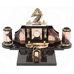 Настольный письменный набор из яшмы с декором в виде орла Manager Organizer варинант исполнения - 1 | Loft Concept в Рязани