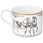 Чайный сервиз из фарфора с изображением лошадей на 6 персон 14 предметов Porcelain Horse Set варинант исполнения - 4 | Loft Concept в Рязани