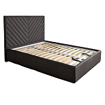 Кровать серая с подъемным механизмом Adelaide варинант исполнения - 1 | Loft Concept в Рязани