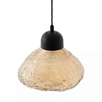 Подвесной светильник с янтарным фактурным плафоном Lamp with Frozen Glass Effect варинант исполнения - 2 | Loft Concept в Рязани