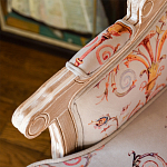 Кресло из массива бука серое с растительным орнаментом Raffael Floral Grey Armchair варинант исполнения - 5 | Loft Concept в Рязани