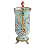 Ваза с двумя птичками из фарфора с бронзовыми элементами Garden of Eden варинант исполнения - 3 | Loft Concept в Рязани