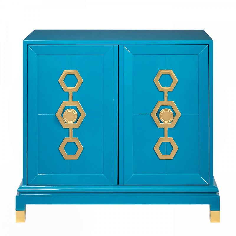 Комод TURNER CABINET jonathan adler Черный Белый Голубой Комод TURNER CABINET jonathan adler Черный Белый Голубой в Рязани | Loft Concept