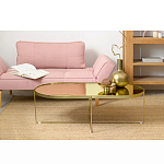 Кофейный столик овальный золотой Modern Mirror Gold Table варинант исполнения - 1 | Loft Concept в Рязани