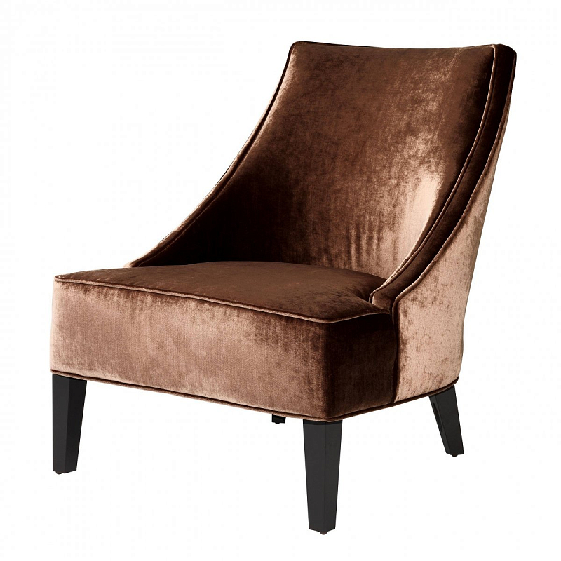 Кресло Eichholtz Chair Dulwich Aegean orange Коричневый Черный Кресло Eichholtz Chair Dulwich Aegean orange Коричневый Черный в Рязани | Loft Concept