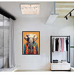 Люстра потолочная квадратная минималистичная Perfection of Geometry варинант исполнения - 5 | Loft Concept в Рязани