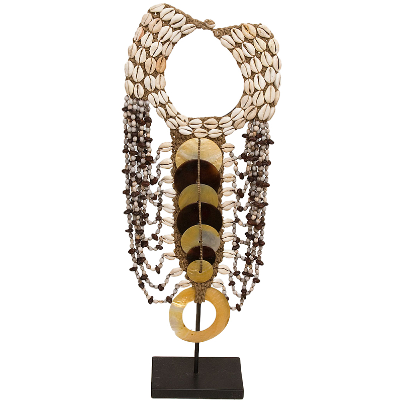 Этническое ожерелье из ракушек Aboriginal Long Pearl Discs Necklace Бежевый Коричневый Перламутровый Этническое ожерелье из ракушек Aboriginal Long Pearl Discs Necklace Бежевый Коричневый Перламутровый в Рязани | Loft Concept