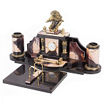 Настольный письменный набор из яшмы с декором в виде орла Manager Organizer варинант исполнения - 2 | Loft Concept в Рязани