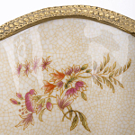 Ваза голубого цвета из фарфора с цветочным рисунком и бронзовой стрекозой Blue Garden варинант исполнения - 2 | Loft Concept в Рязани