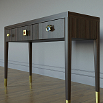 Дизайнерский Письменный стол Elsa Dreams Walnut с тремя ящиками варинант исполнения - 2 | Loft Concept в Рязани