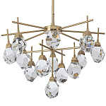 Люстра с хрустальными плафонами Esme Crystal Brass Chandelier варинант исполнения - 1 | Loft Concept в Рязани