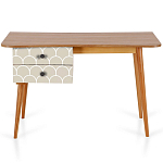 Письменный стол с принтом на ящиках Elise Desk варинант исполнения - 4 | Loft Concept в Рязани