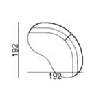 Двухместный диван Calypso варинант исполнения - 5 | Loft Concept в Рязани