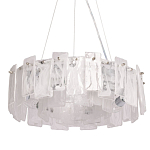 Люстра круглая с подвесными прямоугольными пластинами из стекла Glacier Panels варинант исполнения - 1 | Loft Concept в Рязани