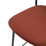Стул барный с широкой полукруглой спинкой Chair Smooth Shapes варинант исполнения - 5 | Loft Concept в Рязани