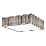 Потолочный светильник квадратный с гофрированным абажуром цвета графит Millennium варинант исполнения - 2 | Loft Concept в Рязани