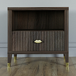 Прикроватная тумбочка с полкой Elsa Dreams Walnut  варинант исполнения - 5 | Loft Concept в Рязани