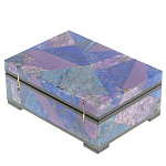 Шкатулка из натурального камня лазурит и чароит Stone Casket варинант исполнения - 4 | Loft Concept в Рязани