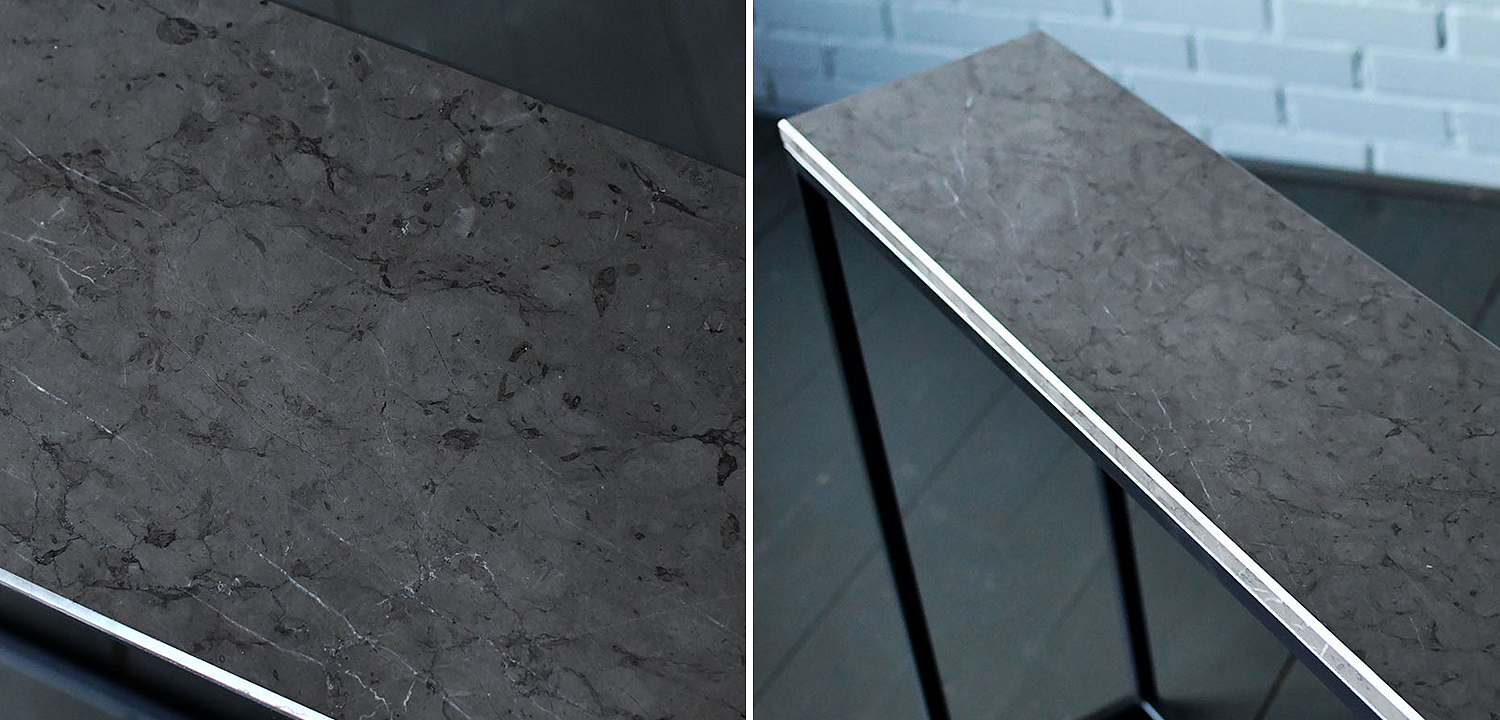 Консоль с серой мраморной столешницей Different Marble Grey Консоль с серой мраморной столешницей Different Marble Grey - Loft-Concept в Рязани