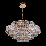 Люстра хрустальная в неоклассическом стиле на золотистом каркасе Majesty варинант исполнения - 8 | Loft Concept в Рязани