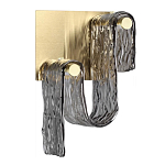 Бра волнистой формы из фактурного стекла Wave варинант исполнения - 1 | Loft Concept в Рязани