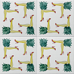 Плитка дизайнерская с рисунком Пина Колада варинант исполнения - 1 | Loft Concept в Рязани